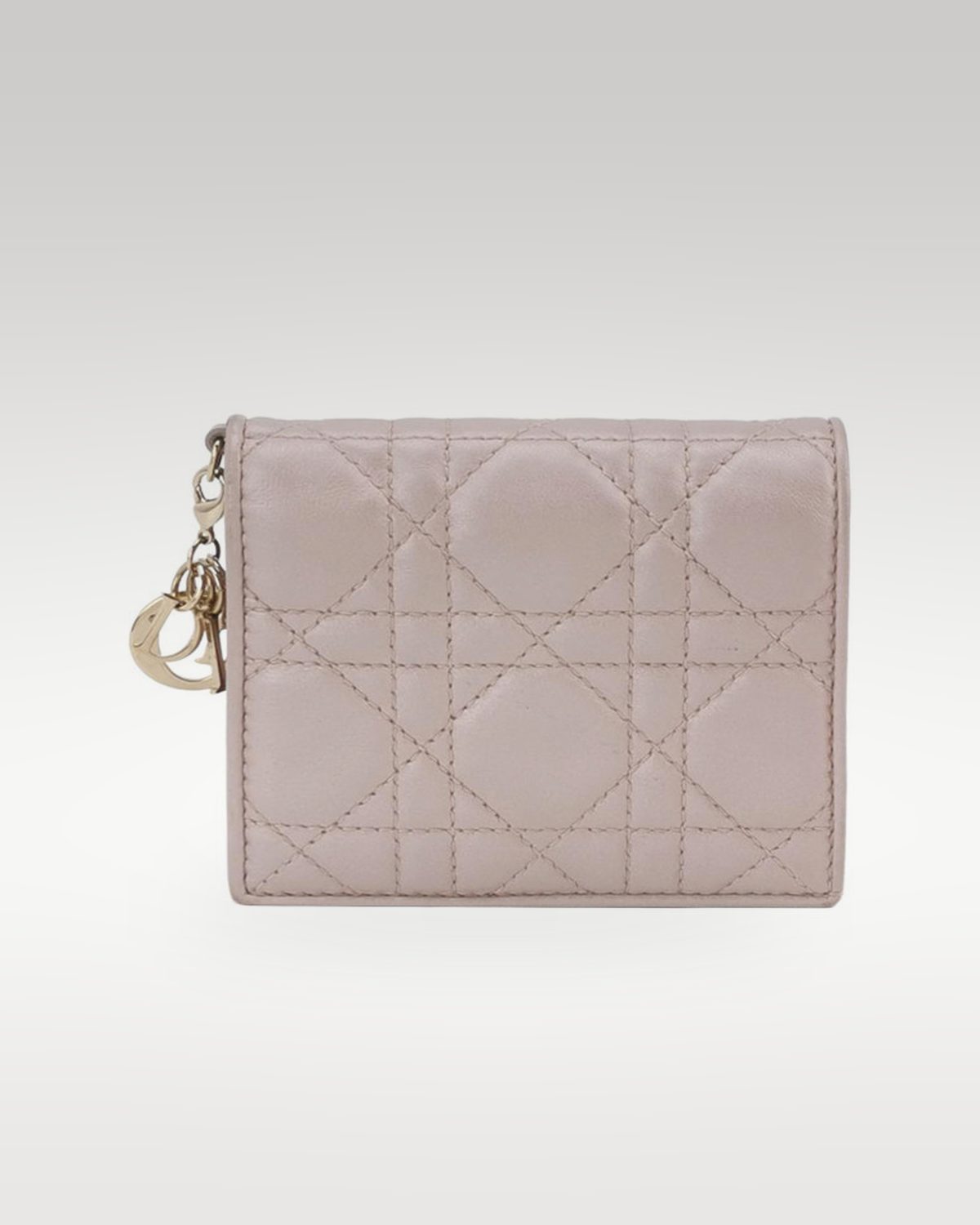 Dior Lady Dior 藤格纹吊饰钱包