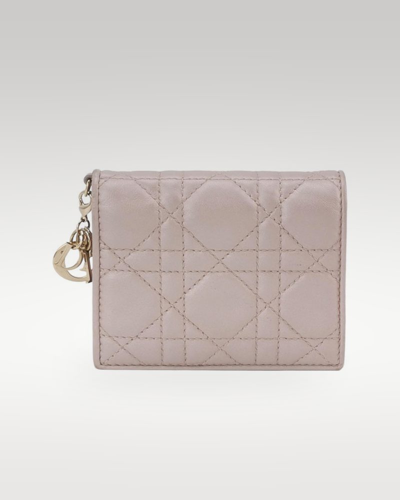 Dior Lady Dior 藤格纹吊饰钱包