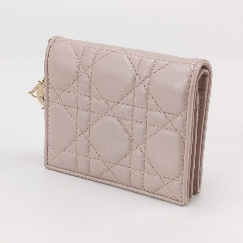 Dior Lady Dior 藤格纹吊饰钱包