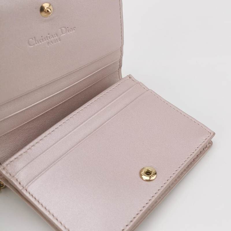 Dior Lady Dior 藤格纹吊饰钱包