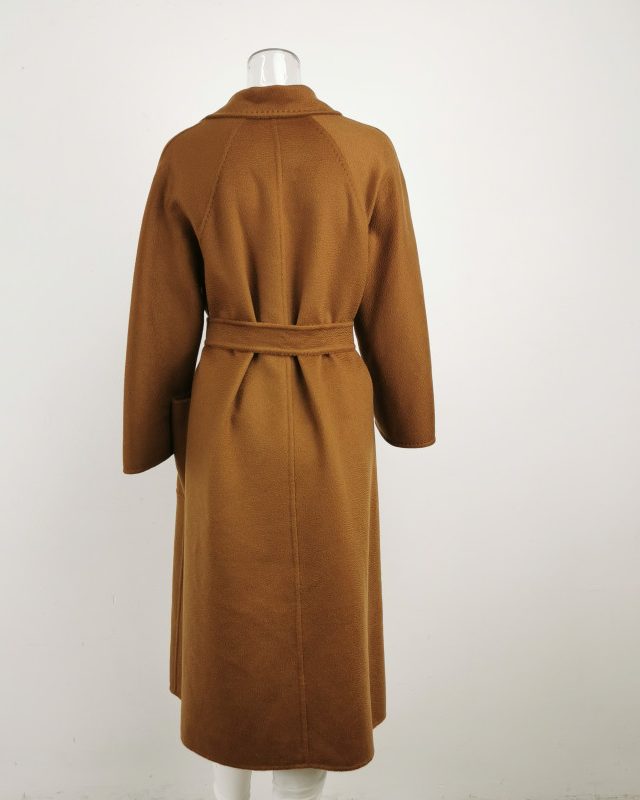 MaxMara Labbro 羊绒翻领系腰大衣